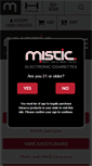 Mobile Screenshot of misticecigs.com