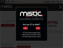 Tablet Screenshot of misticecigs.com